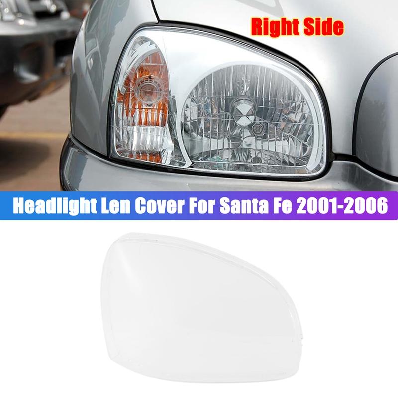 For Hyundai Santa Fe 2001 02 03 04 05 2006 Car Headlight Lens Cover Lampshade Front Auto Light Shell