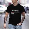Summer Round Neck Patience Printed Top Fashionable Casual Pure Cotton Short Sleeved Men's T-shirt
