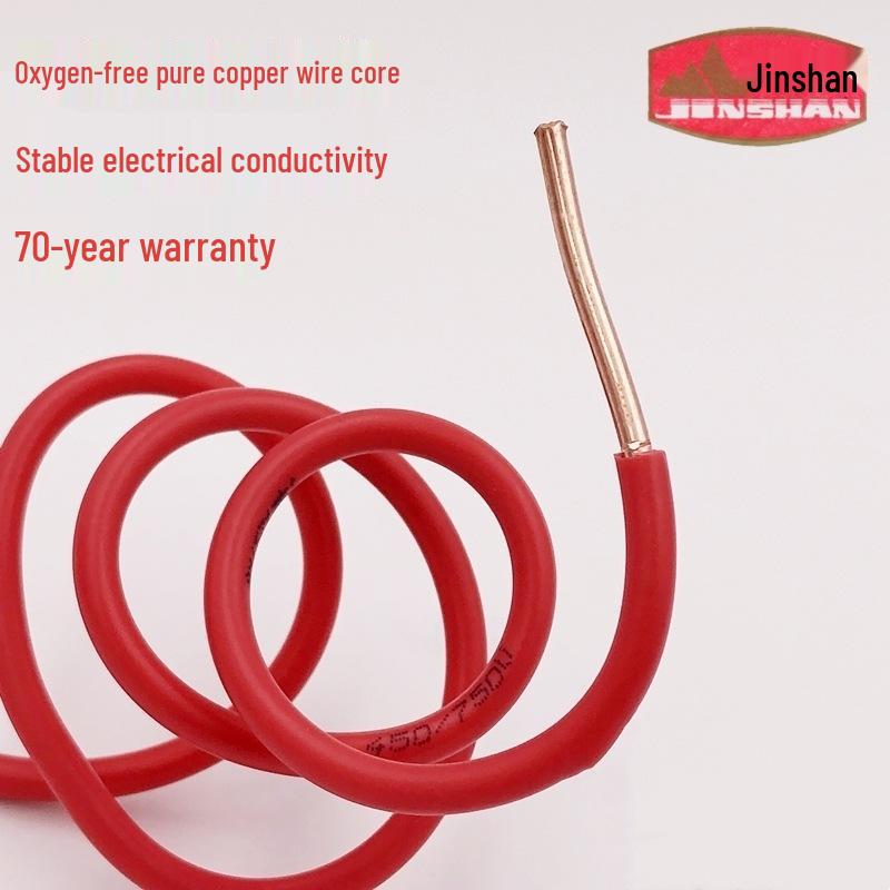 Jinshan 2.5 Sq Mm Copper Core BV1.5/4/6 Single-Strand Flame Retardant Cable