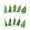 30/60pcs Christmas Tree Ornament Tags with Rope -  for Holiday Decorations & Gifts Holiday Stickers Gift decoration hang tag