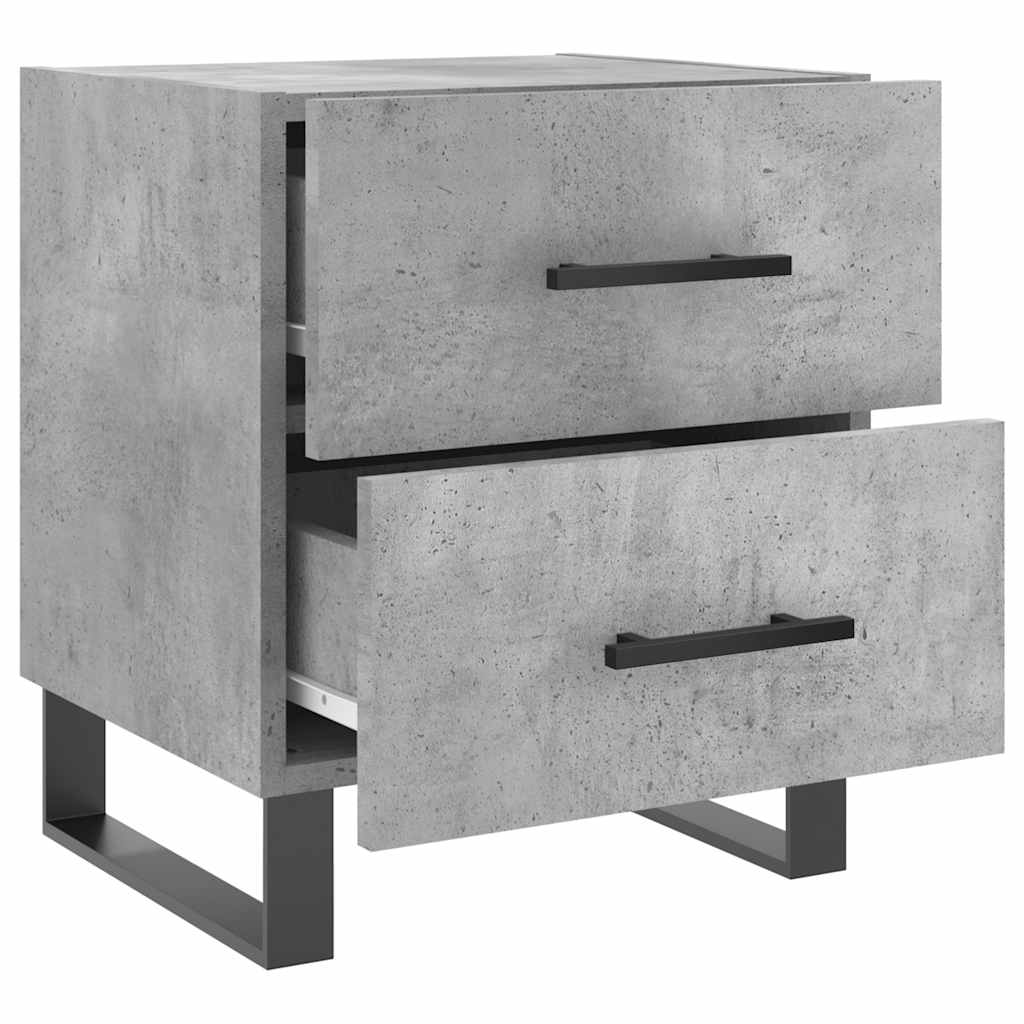 Nightstands 2 Pcs Concrete Grey 40 X 35 X 47.5 Cm Particleboard