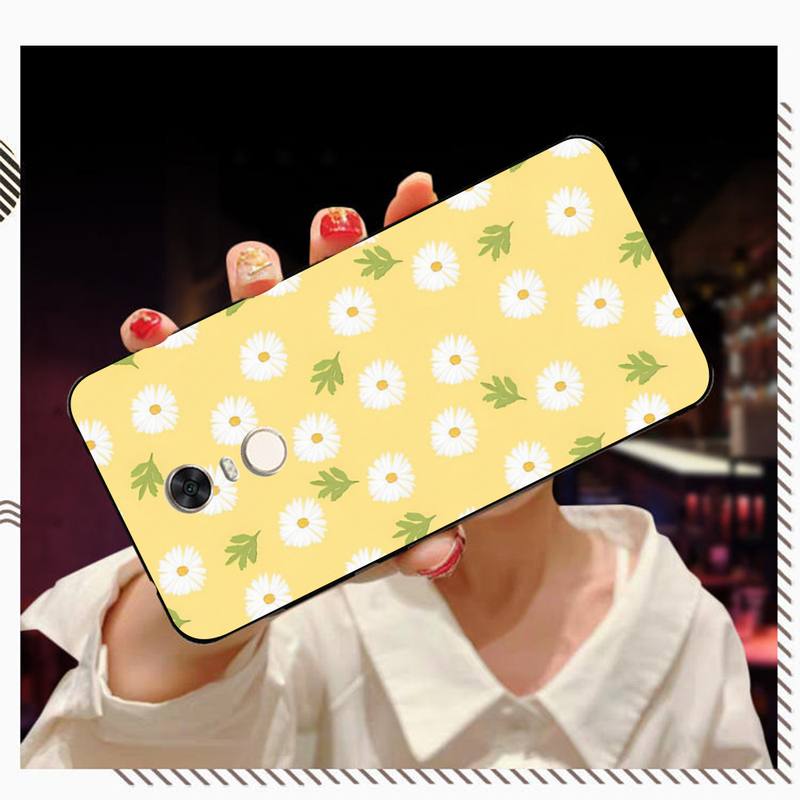 Flowers Daisy Smile Phone Case for Redmi 5 6 7 8 9 A 5plus K20 4X S2 GO 6 K30 Pro