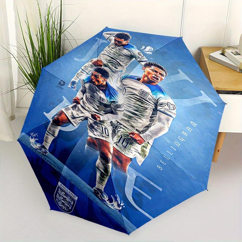 

Football Players Automatic Opening and Closing Umbrella, Compact Travel Umbrella, Lightweight and Portable, Suitable for Beach Commuting Bus