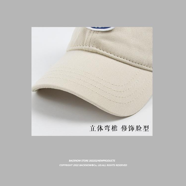 Small head circumference hat, men's original design, handmade letter baseball cap, simple and stylish, makes the face look smaller, women's duckbill