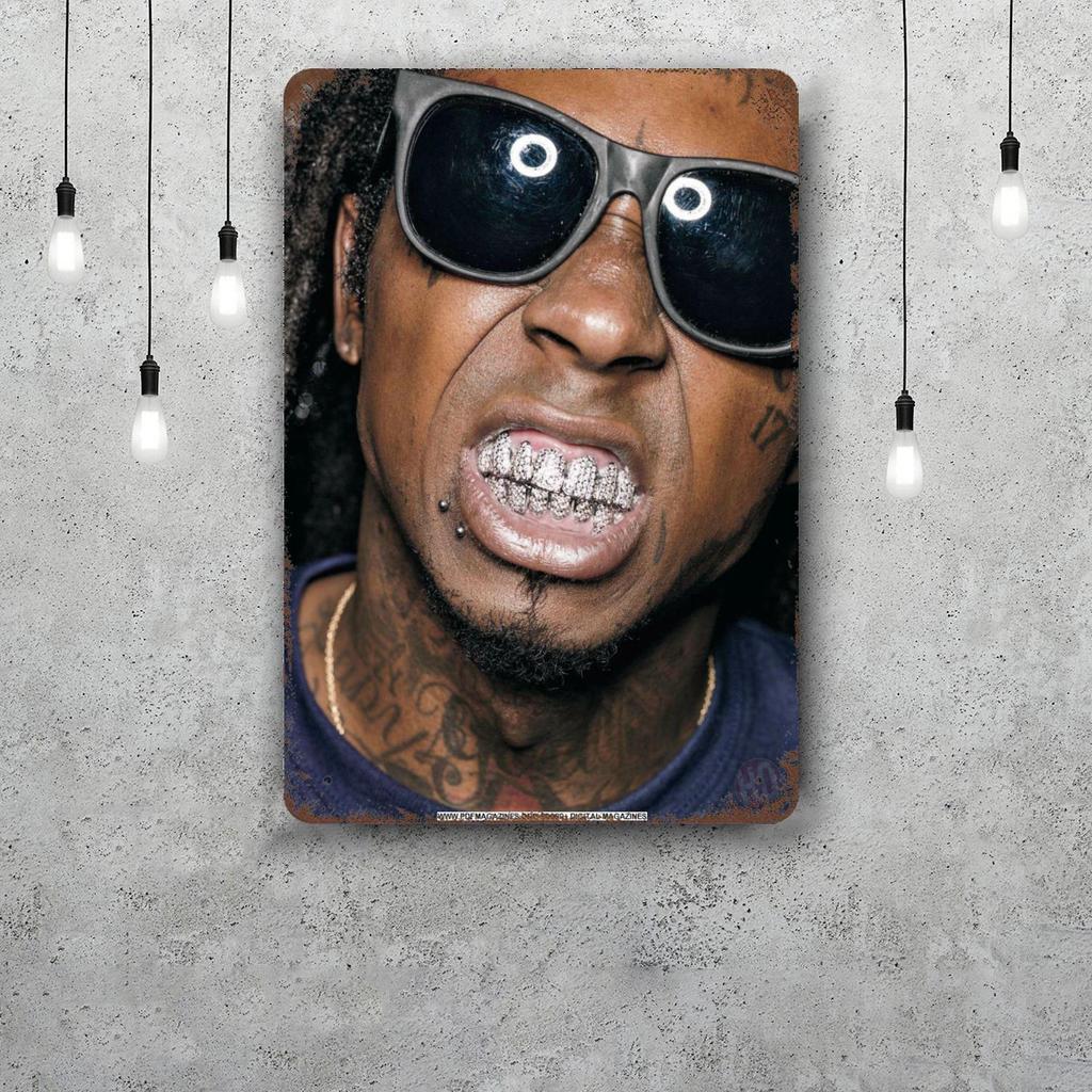 Lil Wayne Vintage Metal Tin Signs Posters Decor Retro Metal Plaque Wall Art Decor for Garage Bar