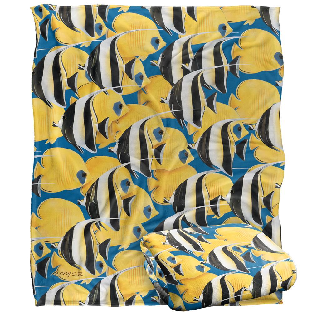 Royce McClure Rush Hour Silky Tropical Fish Supersoft Blanket