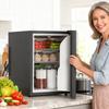 Mini Fridge 44L/46 Cans Small Refrigerator with Adjustable Thermostat 43 X 51 X 51.3 Cm, Black