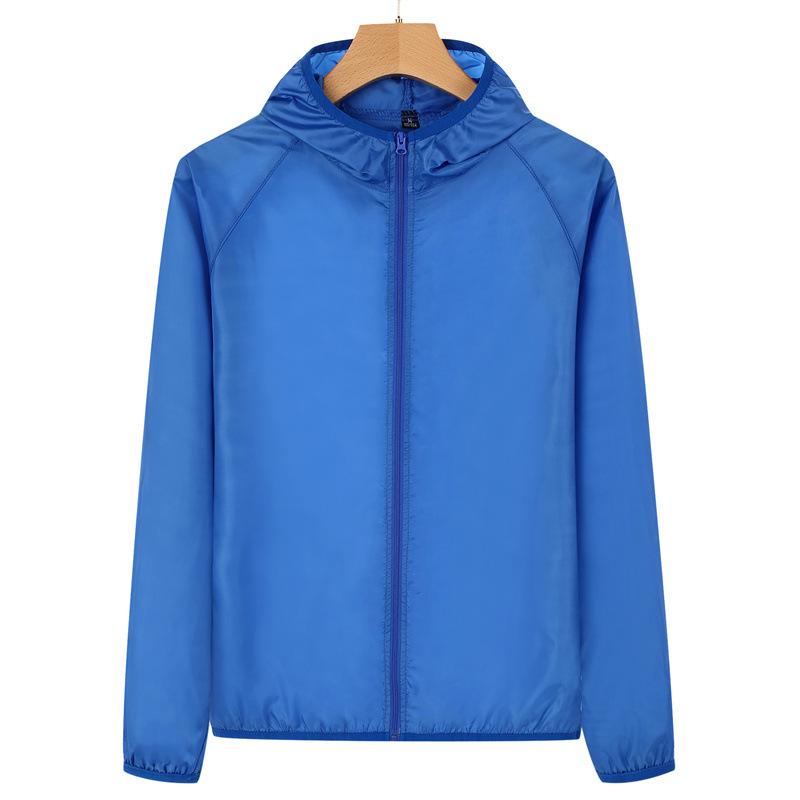 Summer Men's Sun Protection Clothing Lightweight Breathable Ice Silk Hooded Quick Dry Jacket Outdoor Anti-ultraviolet Skin Coat