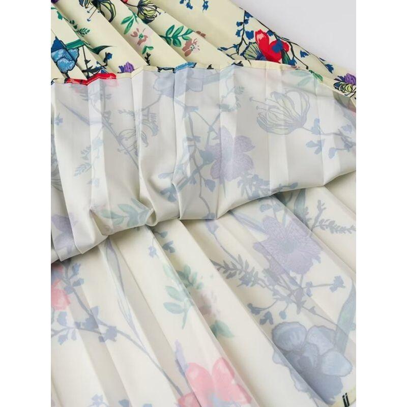 Kaslead New Arrival Women's Clothing Fashion Style Fashion Casual Minimalist Pleated Print Short Sleeve Dress