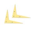 2PCS Black /Golden 6-String Tailpiece V Shaped Design Electric Guitar Parts  For Electric Guitar
