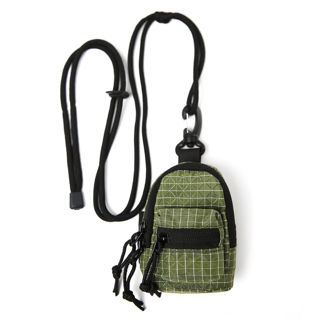 Mini neck bag men's and women's trendy backpack hanging bag messenger bag outdoor portable small backpack mini change earphone bag