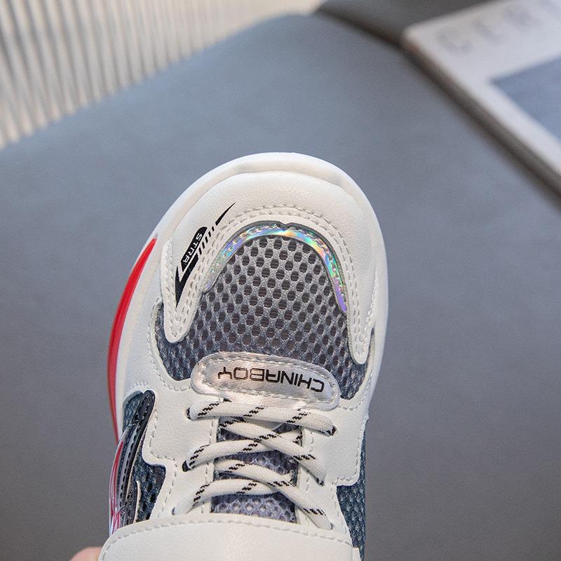 Children's Shoes Boys' Sports Shoes Spring and Autumn Medium Children's Boys' Running Shoes Mesh Breathable Children's Shoes