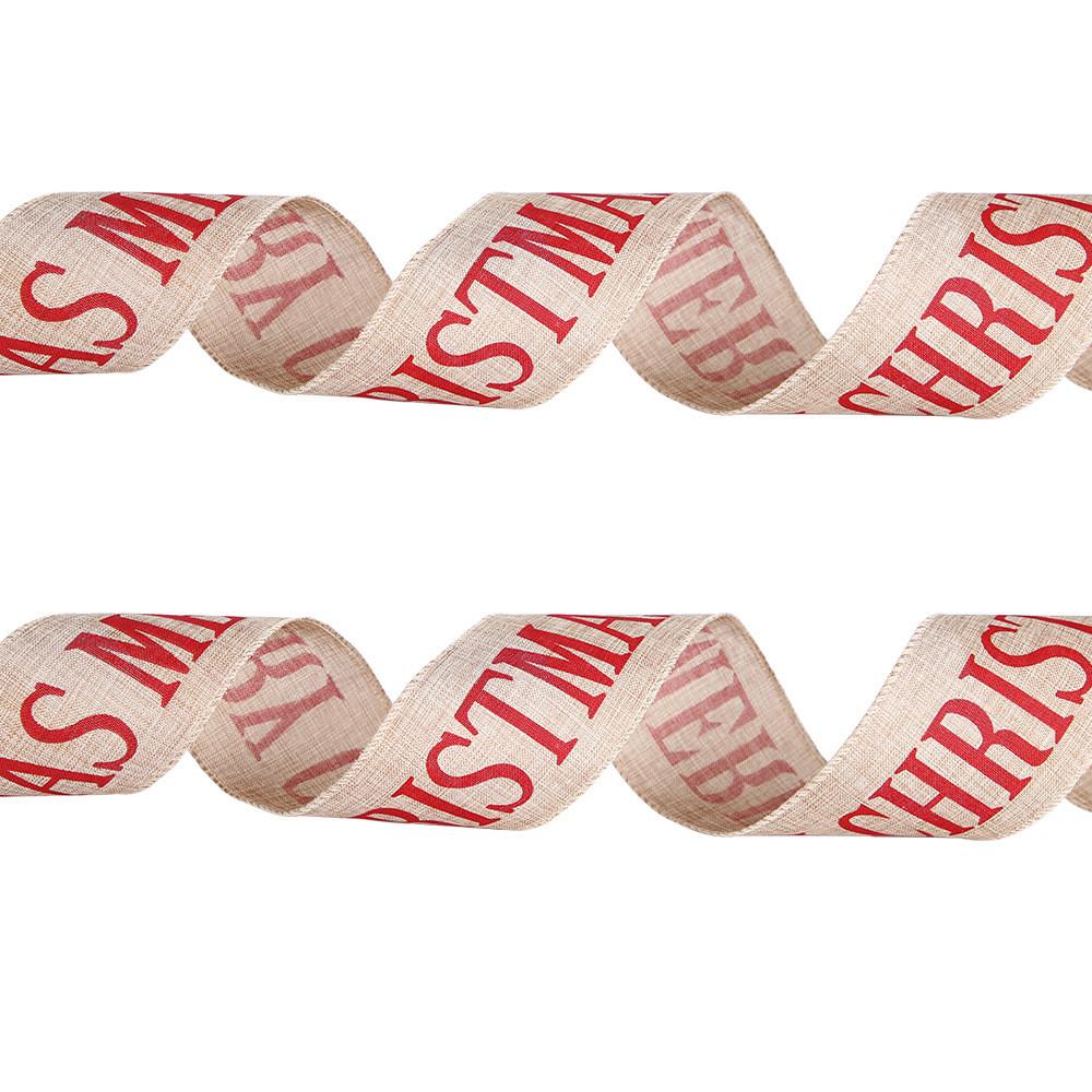 6 Meter Decorative Fabric Ribbon Featuring Christmas Letters And Unique Designs Animal