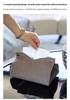 "Geometric Texture Tissue Box" Living Room Coffee Table Tissue Cover Simple Light Luxury Toilet Paper Box Household Storage Box