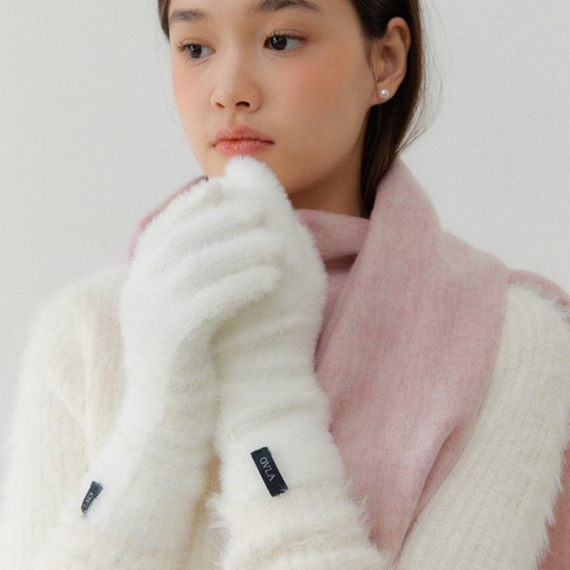 OVLA micro fiber fluffy bubble gloves_colors GL004