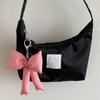 Practical Bowknot Keyring Mobile Phone Accessory Pendant Cute Backpack Decorations Soft Bag Charm for Handbag Wallet Car