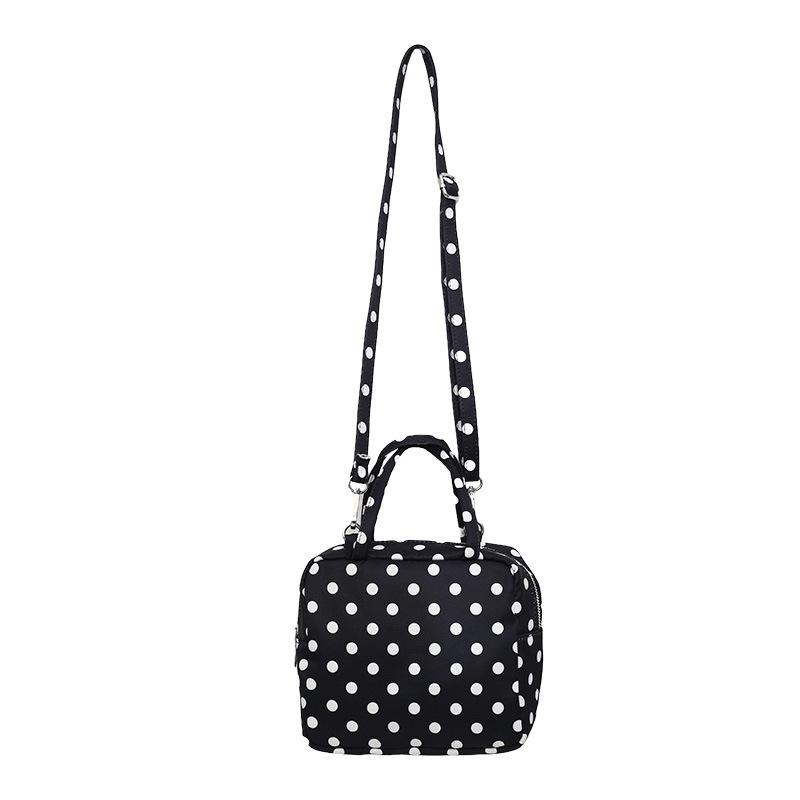 Women's new canvas polka dot shoulder bag messenger bag simple fashion versatile daily commute