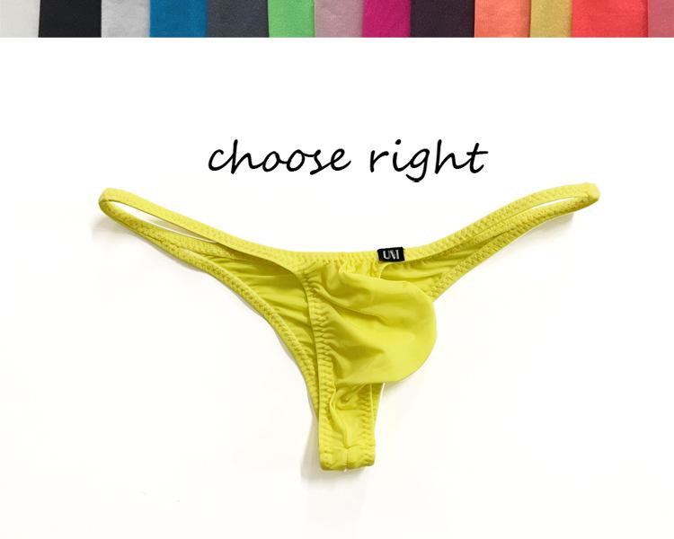 Eis-Seide G-String Herren Sexy Niedrige Taille T-Rücken Tangas Weiche Unterwäsche Penisbeutel Slips Mann Wölbung Beutel Unterhosen Gay Bequeme Lingerie