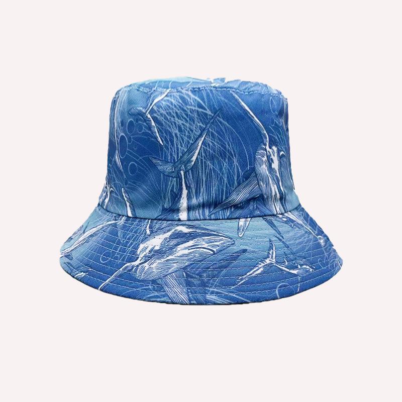 Hot-selling Personalized Digital Printing Bucket Hat European and American Fashion Short Brim Sunshade Basin Hat Spot