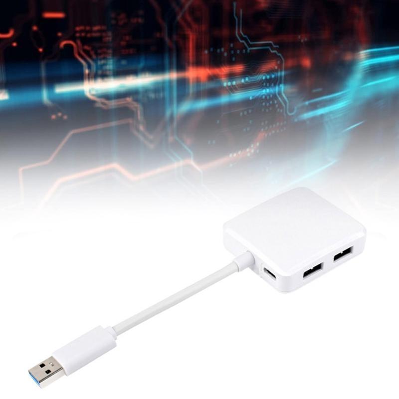 USB3.0 Hub 5Gbps Adapter Dock Expands Type C Power For RPi Board Type A Port to Four Port Enhances Connection