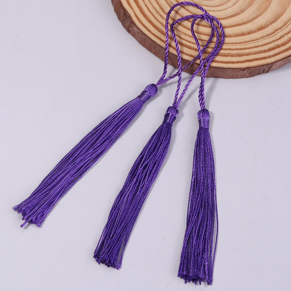 30-100pcs/lot Colorful Polyester Silk Tassel Fringe Cotton Tassels Trim For Sewing Curtains Accessories DIY Bookmark Decoration