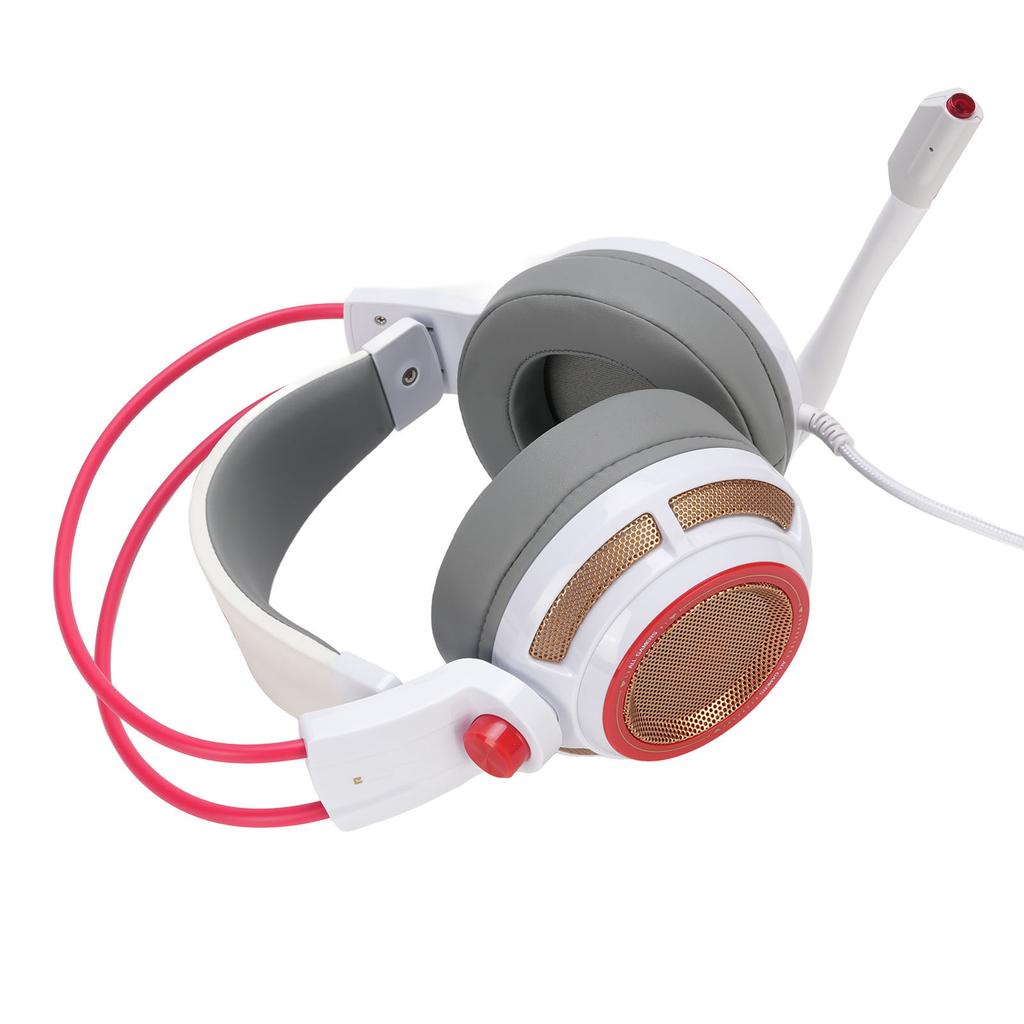 Herní sluchátka 7.1 Surround Sound Vícekanálová Vibrační USB sluchátka LED světlo Sluchátka pro