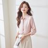 Women's French Pointed Collar Long Sleeve Shirt
