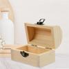 2pcs Wood Treasure Box Soild Wood jewelryBox Vintage Wooden Jewelry Storage Box Chest Box With Buckle