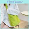Korean Style Plush Shoulder Bag For Women Casual Purse With Stitching Details
