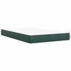 Boxspring Bed with Mattress Dark Green 120 x 190 cm Velvet