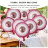 10Pcs Halloween Red Eyes Aluminum Film Balloon Horror Party Decoration Scary and Horror Atmosphere Decoration Supplies