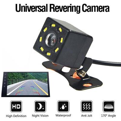 8/12LED Light Night Vision Car Rear View Camera Universal Backup Parking Camera Waterproof 170 Wide Angle HD Color Image