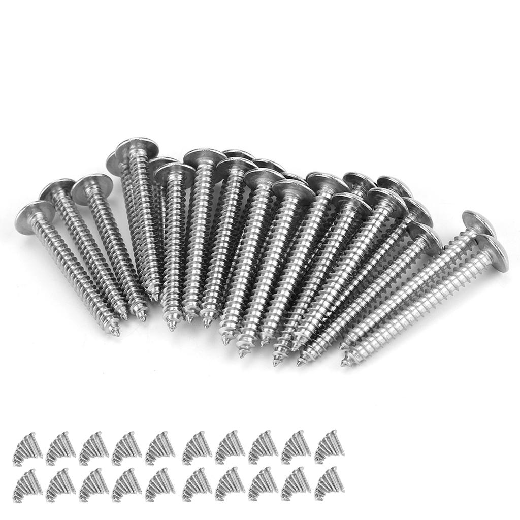 200Pcs M4 Stainless Steel Cross Self Tapping Screws Combination Set Truss Head