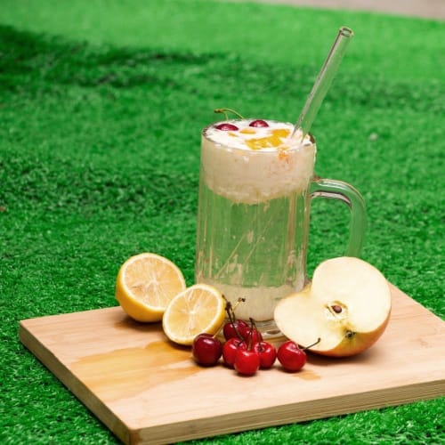 Set of 4 Glass Straws, Heat-Resistant, Washable, Reusable, Non-Toxic, Eco-Friendly, with Cleaning Brush