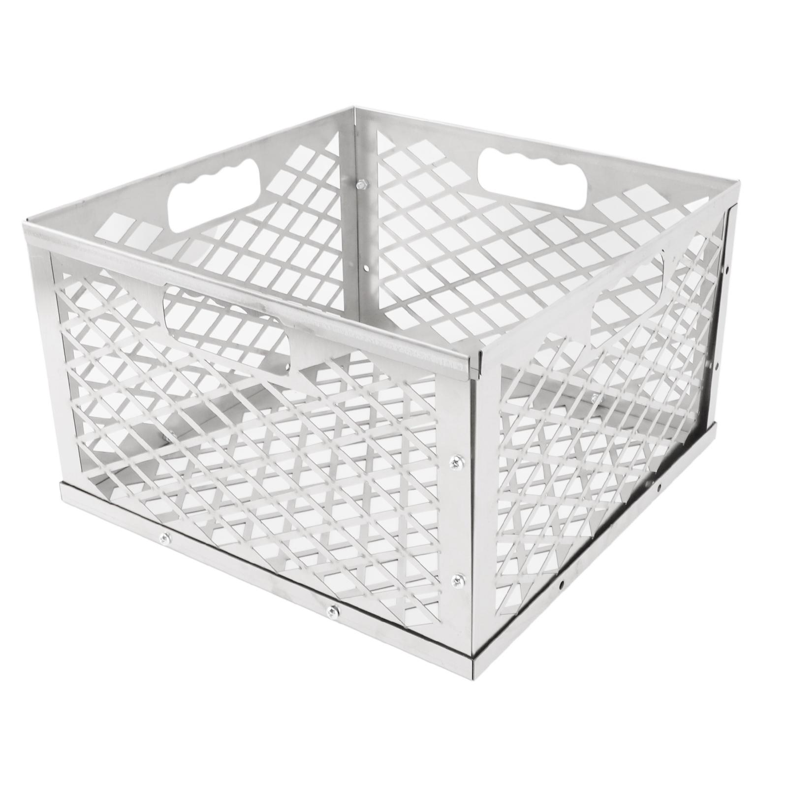 

Charcoal Basket Detachable Design Portable Rugged Durable Stainless Steel Charcoal Fire Basket for Barbecue