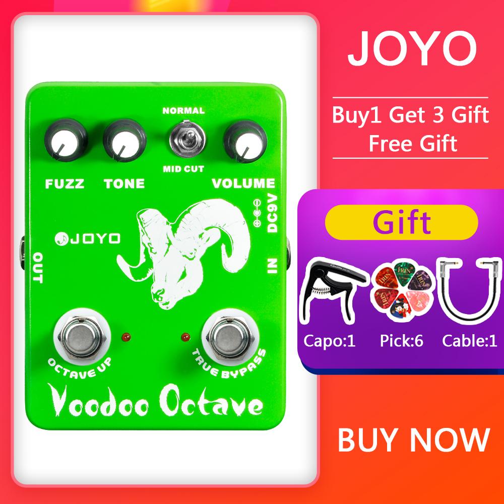 JOYO JF-12 Voodoo Octave Fuzz Педаль для гитары Эффект дисторшна и октавы Истинный обход Электрогитара Бас-гитара Педаль эффектов