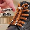 1 Paar Premium Metall-Kapsel-Schnallenverbinder Langlebige Faule Schnellbinder Schnürsenkelteile Für Lässige Sneaker Schuhe