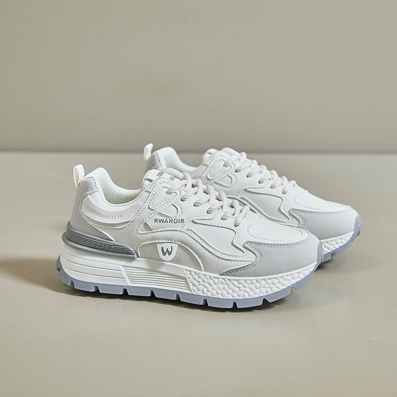 

Корейская женская обувь для пап, весна 2025 - AD8802: Стильные кроссовки на толстой подошве, увеличивающие рост, для студентов 39