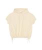 Overfit Wrinkle Shortsleeve Hoodie Yellow