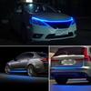 Car Hood Led Decorative Light Bar Through Type Hood Slit Guide Strip Modified Ambient Light Car Daytime Running Lights