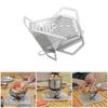 Portable Card Type Barbecue Stove Detachable Barbecue Grill Stainless Steels Camping BBQ Grill Rack Kitchen Accessories