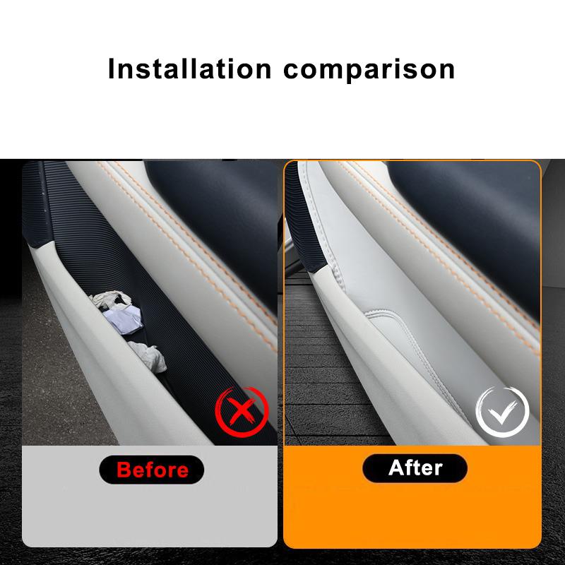 For Lynk & Co 06 2020-2026 Car Door Slot Protective Pad Leather Waterproof door groove Mat Storage Barrel Interior Accessories