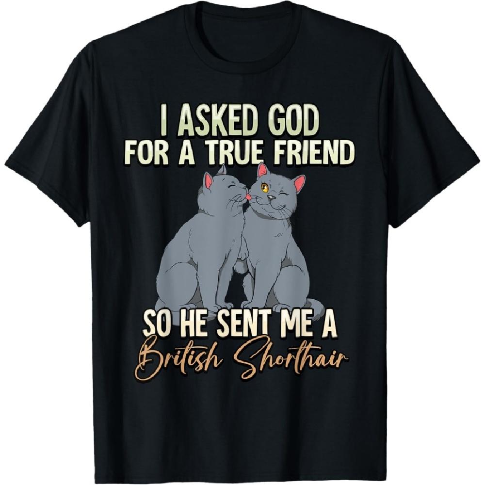 

Футболка с британской короткошерстной кошкой для мужчин, женщин, детей(1) XXXXXL чёрный