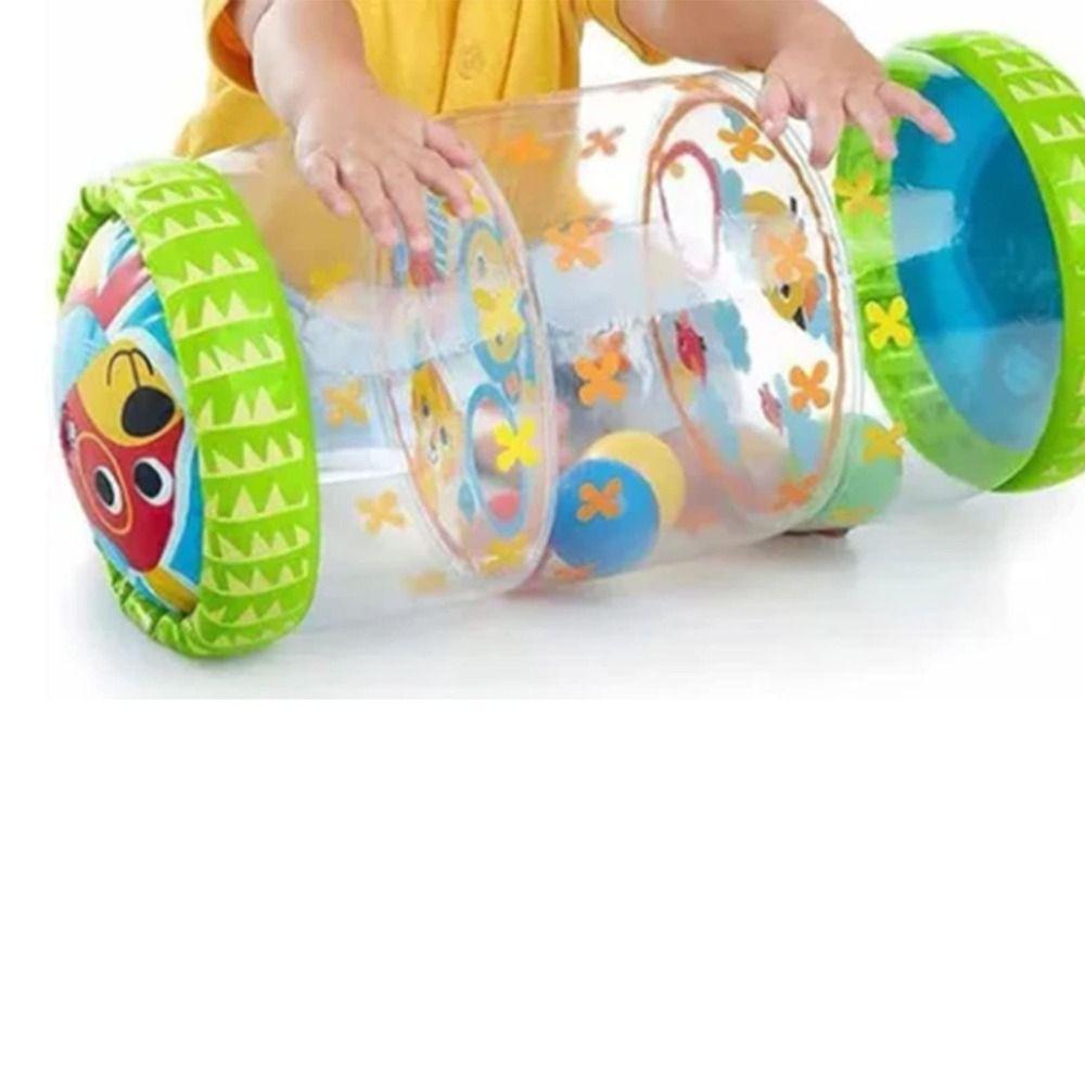 With Bell Infant Crawling Drum Drum Bell Inflatable Baby Crawling Roller Toy   Crawling Babies