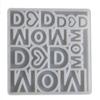 Convenient MOM DAD Letter Shape Candle Cup Accessory Mold MOM DAD Candle Cup Ornament Mold for Family Fun and Parties