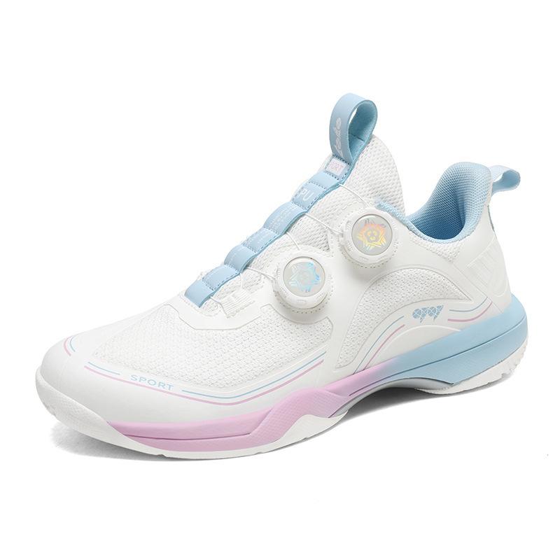 

Unisex Badminton Sneakers Size 36-45 Mesh Breathable Table Tennis Shoes Wear Resistant Volleyball Shoes 45 рожевий