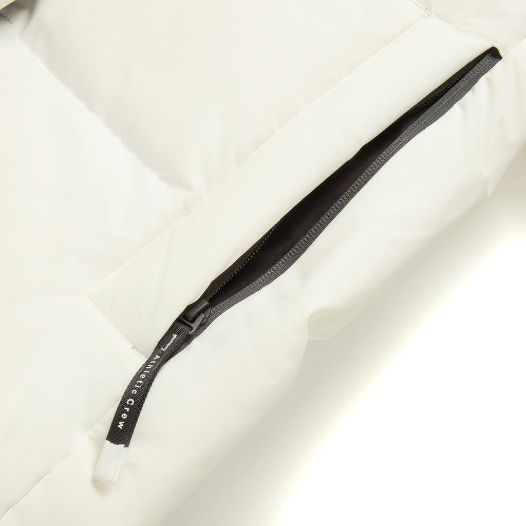 Li Ning Hot Pot Down Jacket Series Sports Fashion Versatile Casual Hooded Logo Letter Down Jacket Women Outerwear AYMV406-1