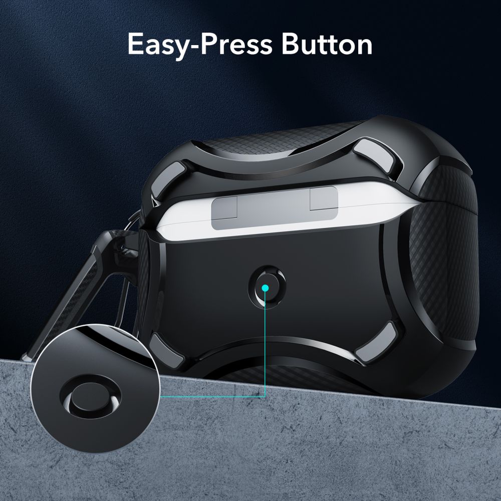 Esr Cyber Armor Halolock Magsafe Apple Airpods Pro 1 / 2 Black