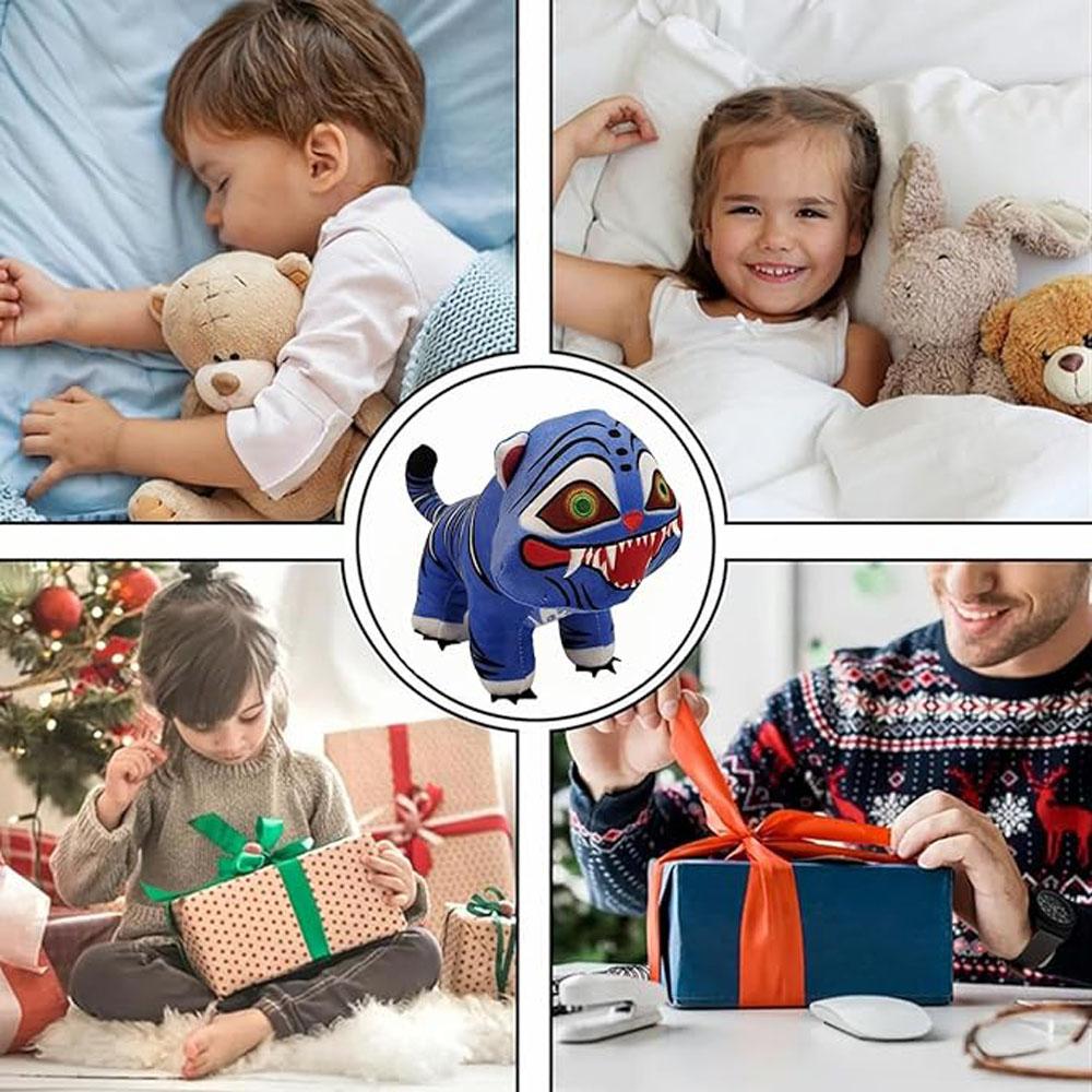 Non-Toxic 5-Piece Adorable Stuffed Animal Set Tiger Plush Toy With Black Hat And Children Group Stuffed Animal For Fans Gifts Cute Collectible
