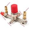 Double Outlet Tube Zinc Alloy Air Compressor Pressure Regulator Valve Fit Parts Efficient Voltage Regulation Superior Sealing Air Compressor Pressure